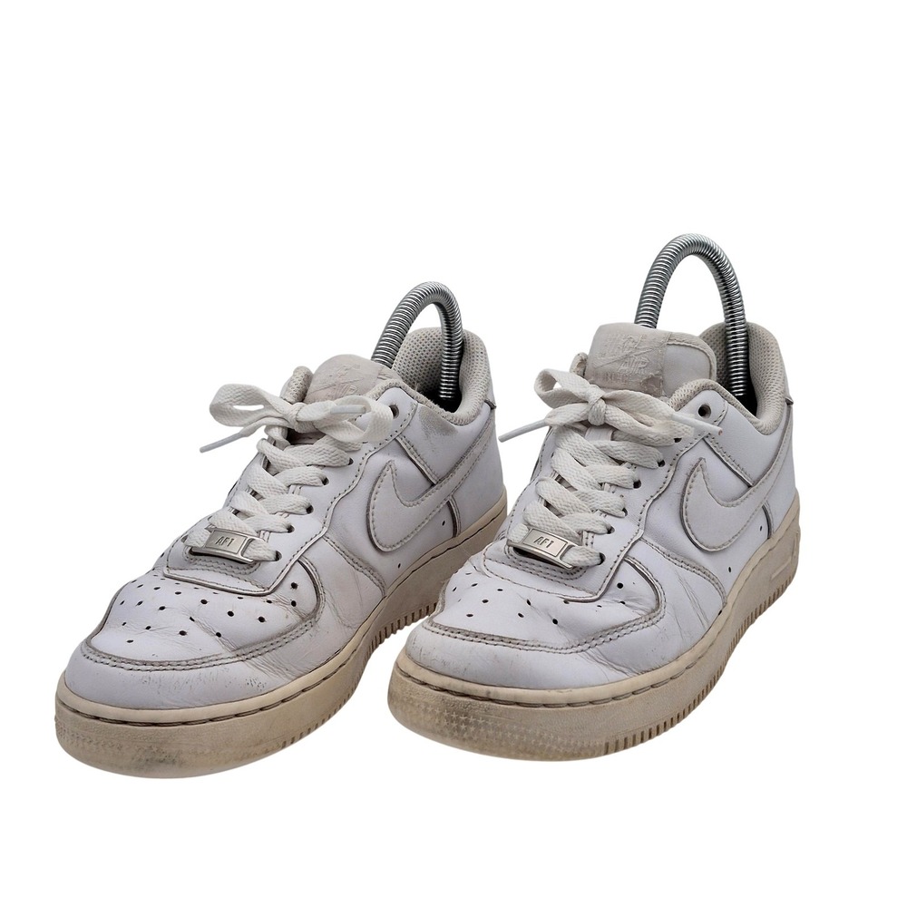 Nike Air Force 1 Low Shoes Womens Size 6.5 White‎ Leather Sneakers DD8959-100